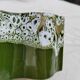 Pot cover in green ceramic original shape