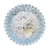 Plafonnier rond en verre moulé