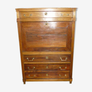 Former secretary in period walnut Louis XVI