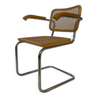 Chaise Cesca B64 avec accoudoirs par Marcel Breuer Design