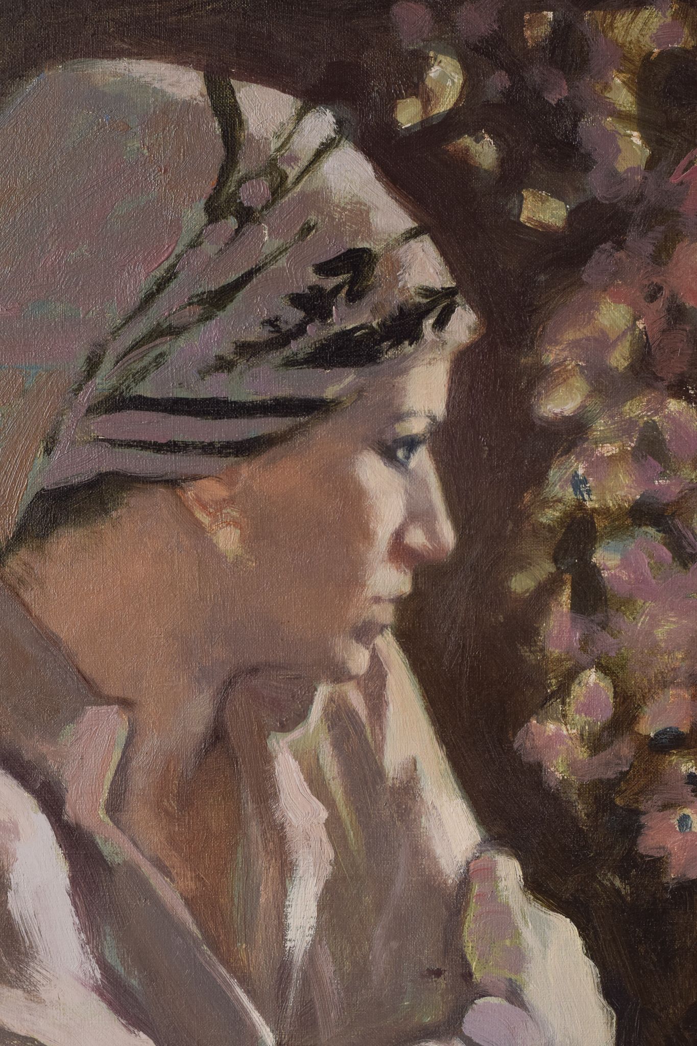 Rafael griera - portrait of a lady at a window