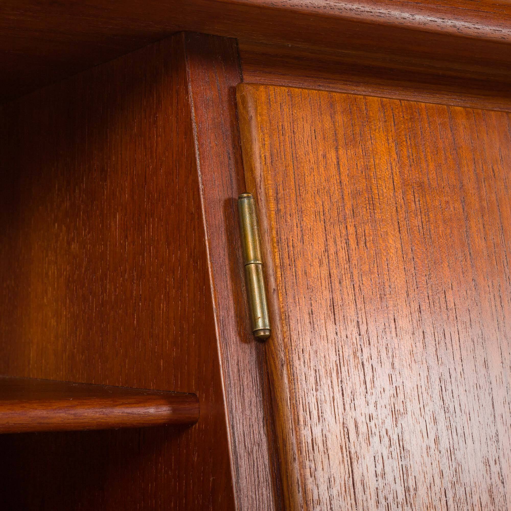Danish  mid century teak  bureau with a hidden vanity by Ølholm Møbelfabrik
