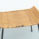 Gian Franco Legler attributed rattan stool, 1950s