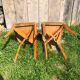 Paire de chaises bistrot style scandinave bois