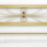 Mid-Century Modern Gilded and Satin Brass Double Bed, 1970