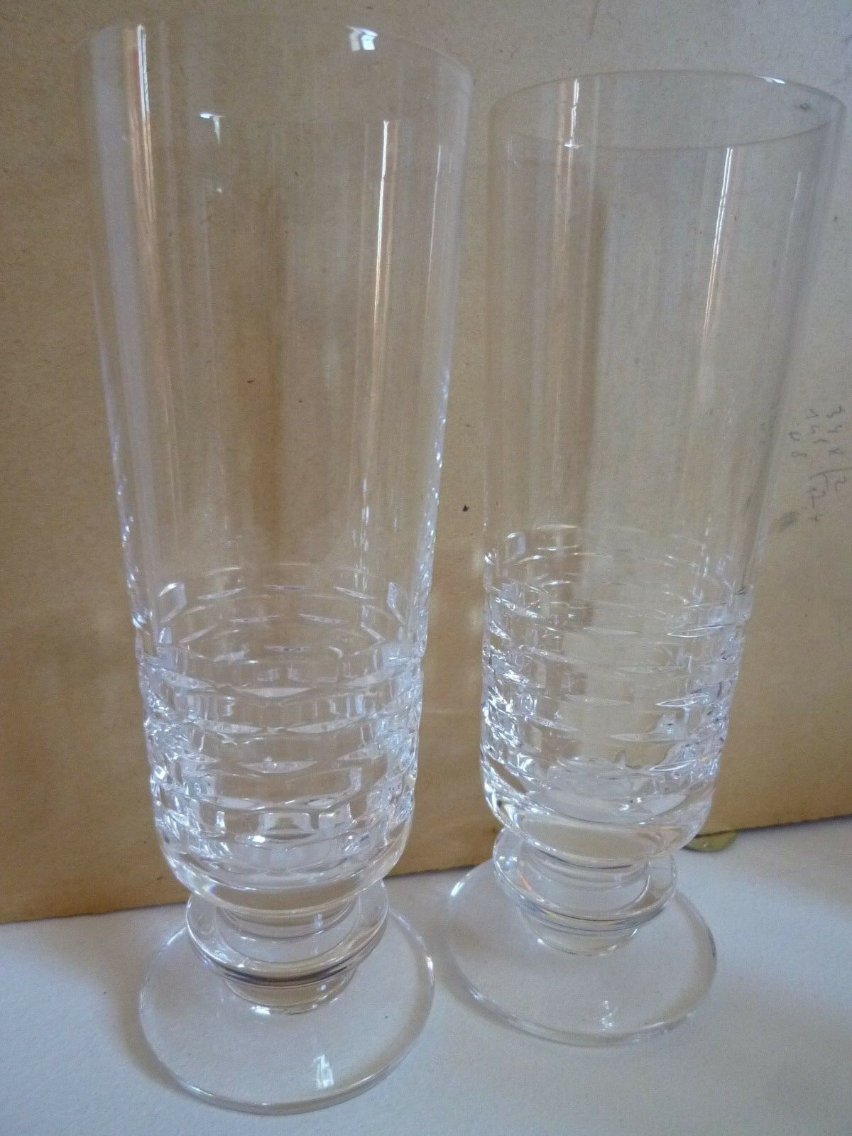 4 champagne flute - Vannes crystal