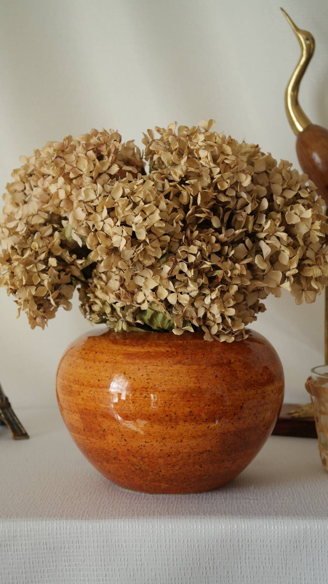 Hubert Olivier 20th century ceramic ball vase