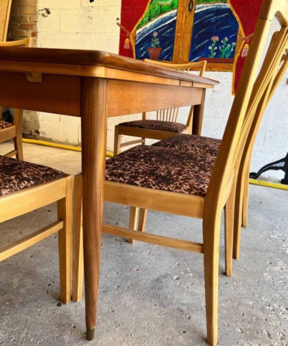 Vintage Scandinavian wooden table