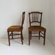 Pair of lovely Napoleon III / Louis XVI chairs - Striped velvet