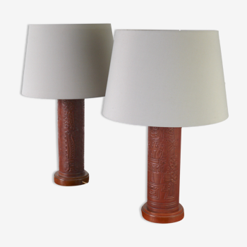 Table Lamps by Angel l. Pazmino for Muebles de Estilo, 1970s, Set of 2