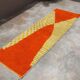Handwoven coloured wool rug, 300 x 95 cm - R310