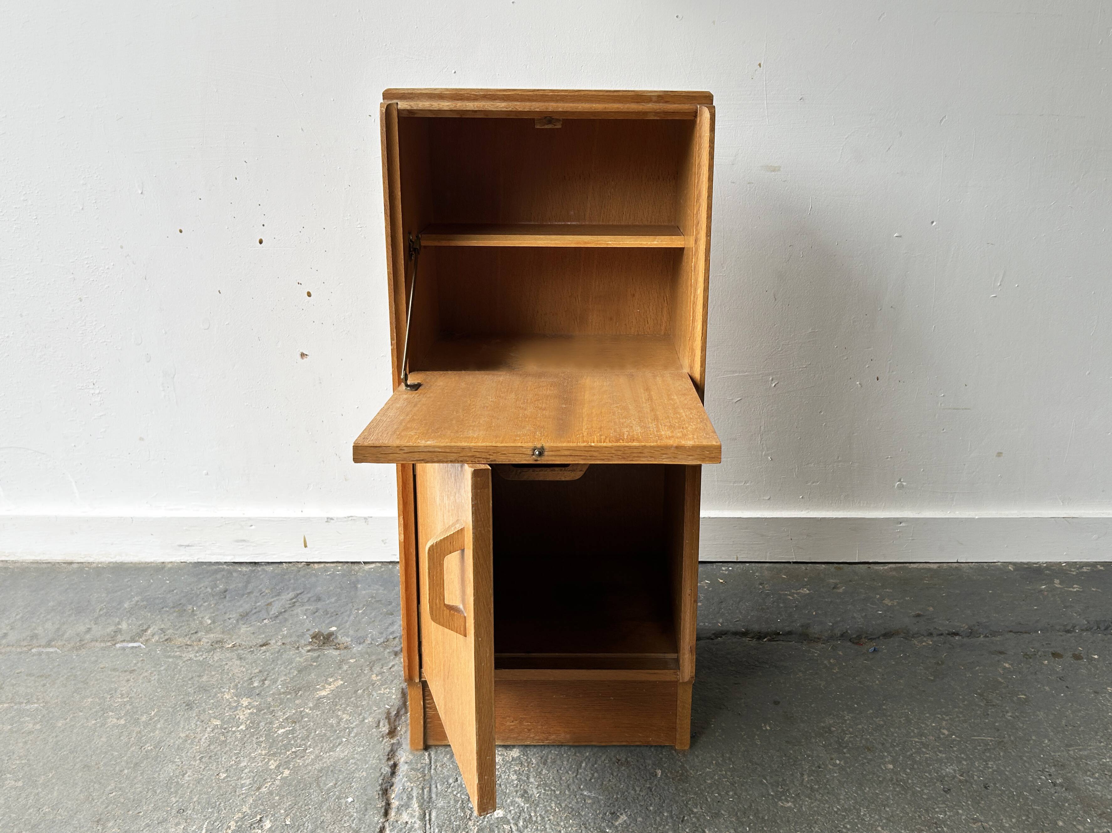 Mid-Century 1950/60s G Plan (E Gomme) ‘Brandon’ oak bedside cabine