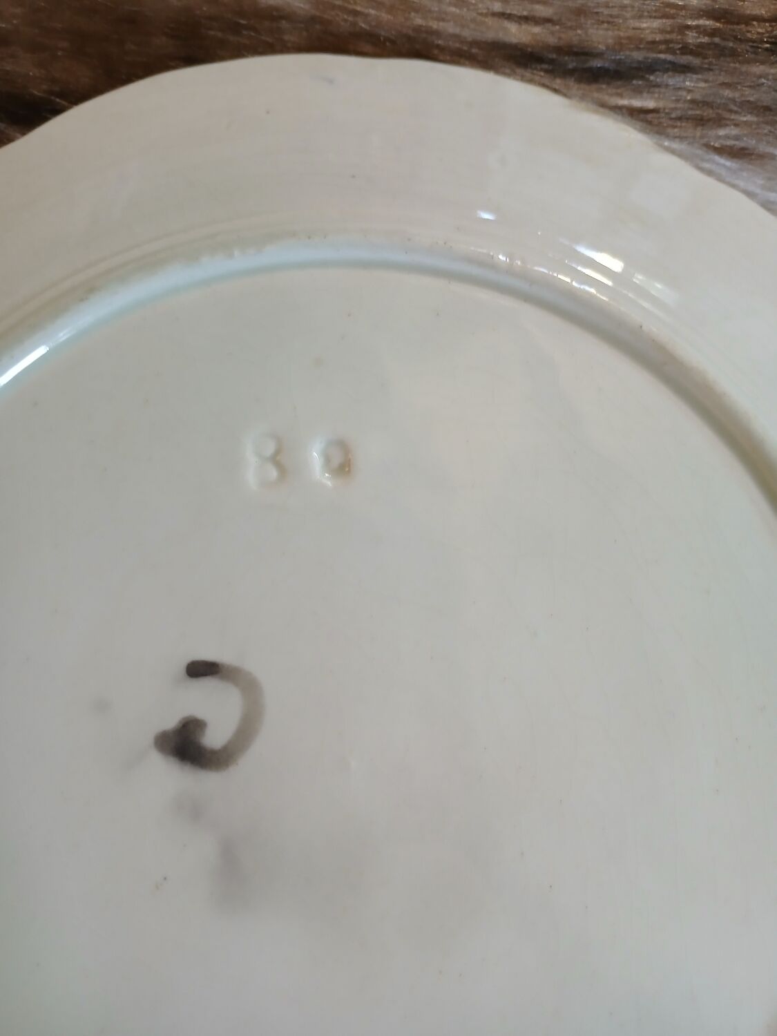 Antique slipware plate