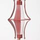 Vintage 70's pendant lamp metal and glass italian design