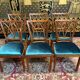 6 cherry wood chairs with openwork backs