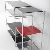 Vintage modular metal shelf