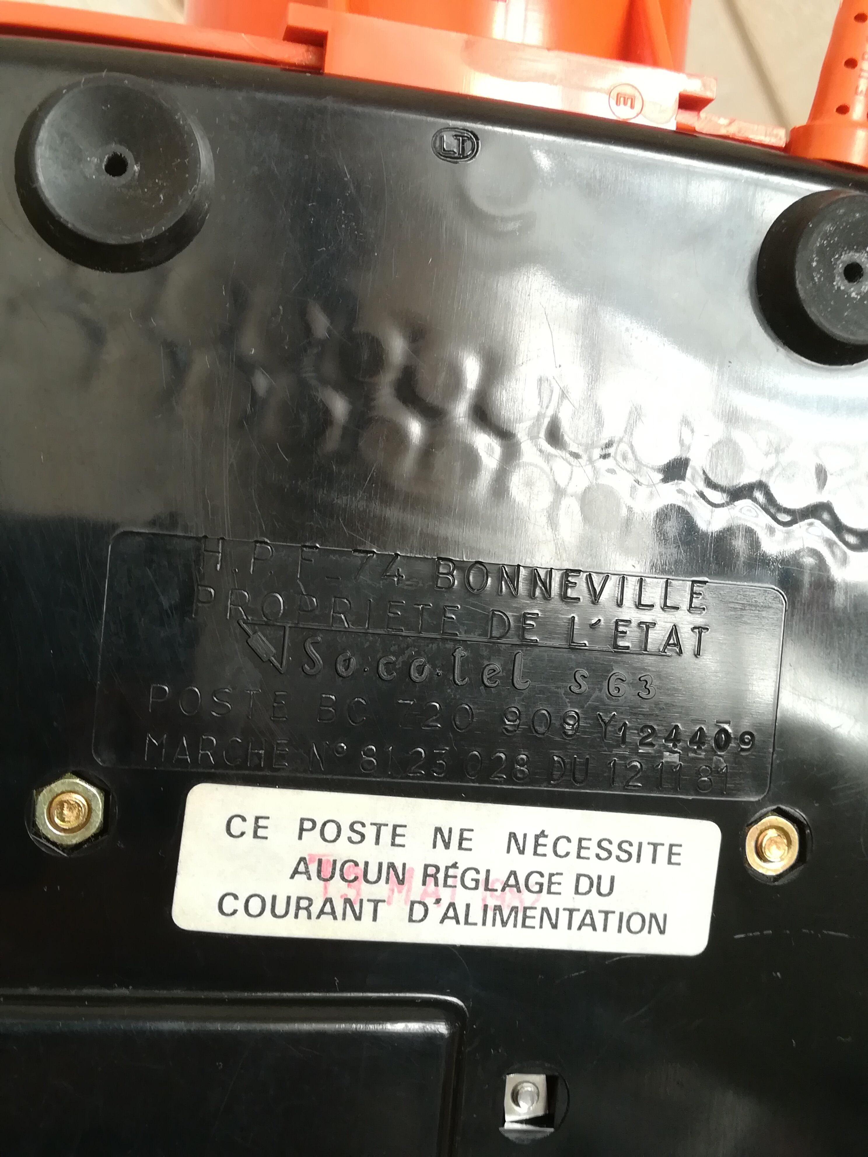 Téléphone Socotel orange S63