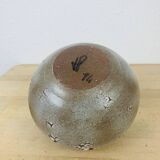 Vase boule grès vintage