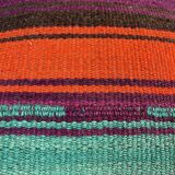 VINTAGE TURKISH KILIM CUSHION COVER, 40 X 40 CM