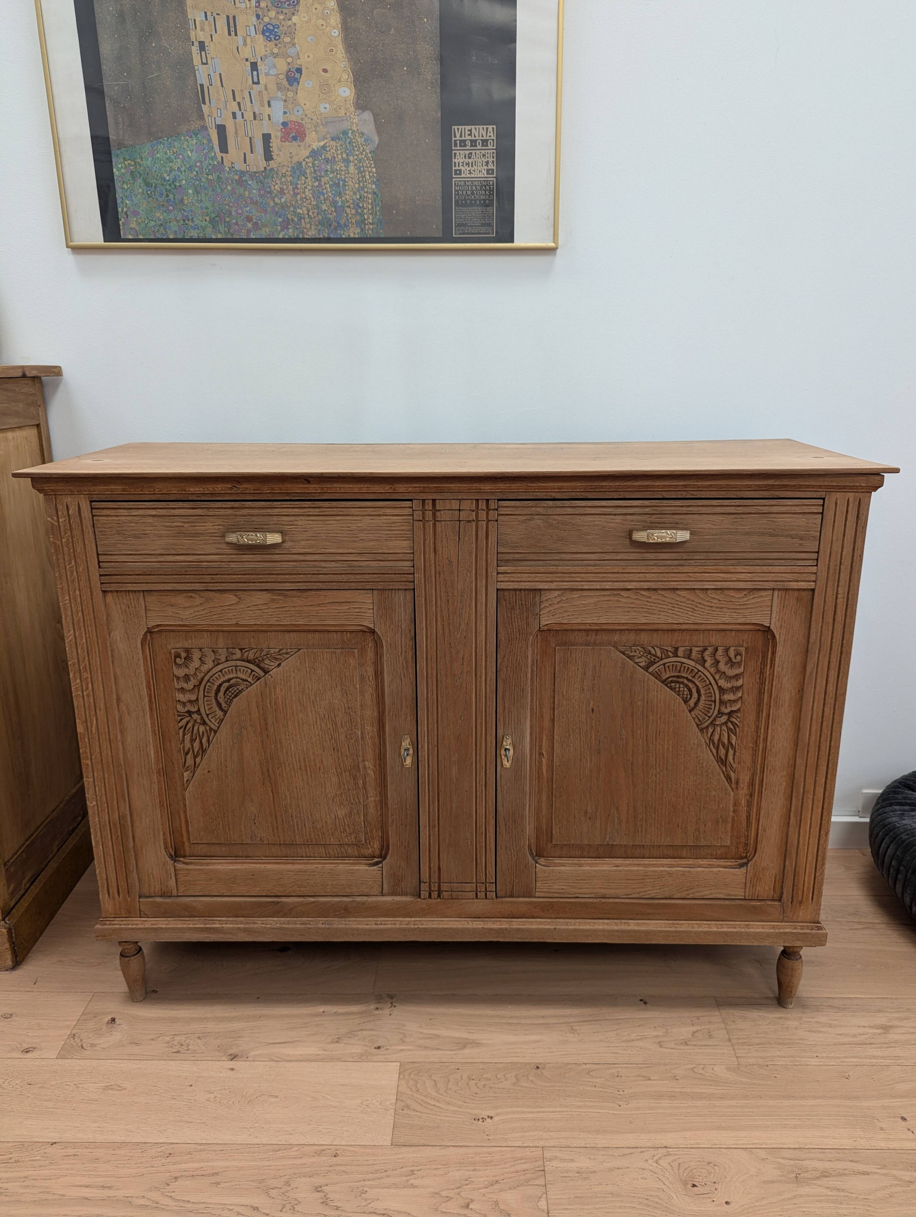 Art Nouveau wood sideboard