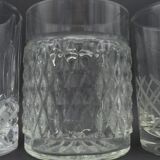 Set of 4 mismatched whiskey glasses