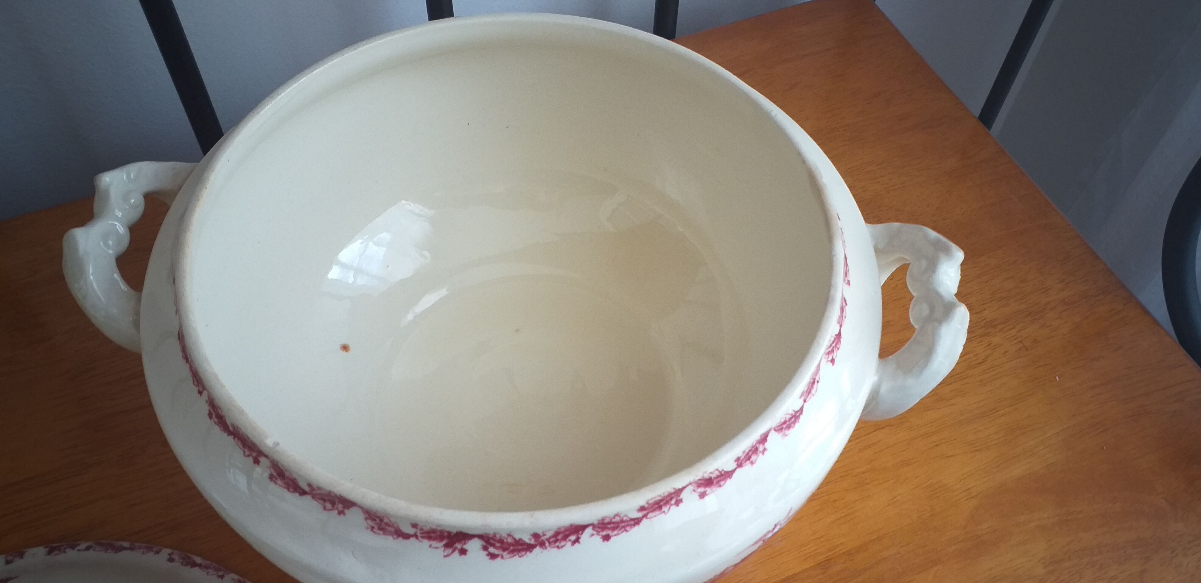 Porcelain soup pot by Gien model Cactus