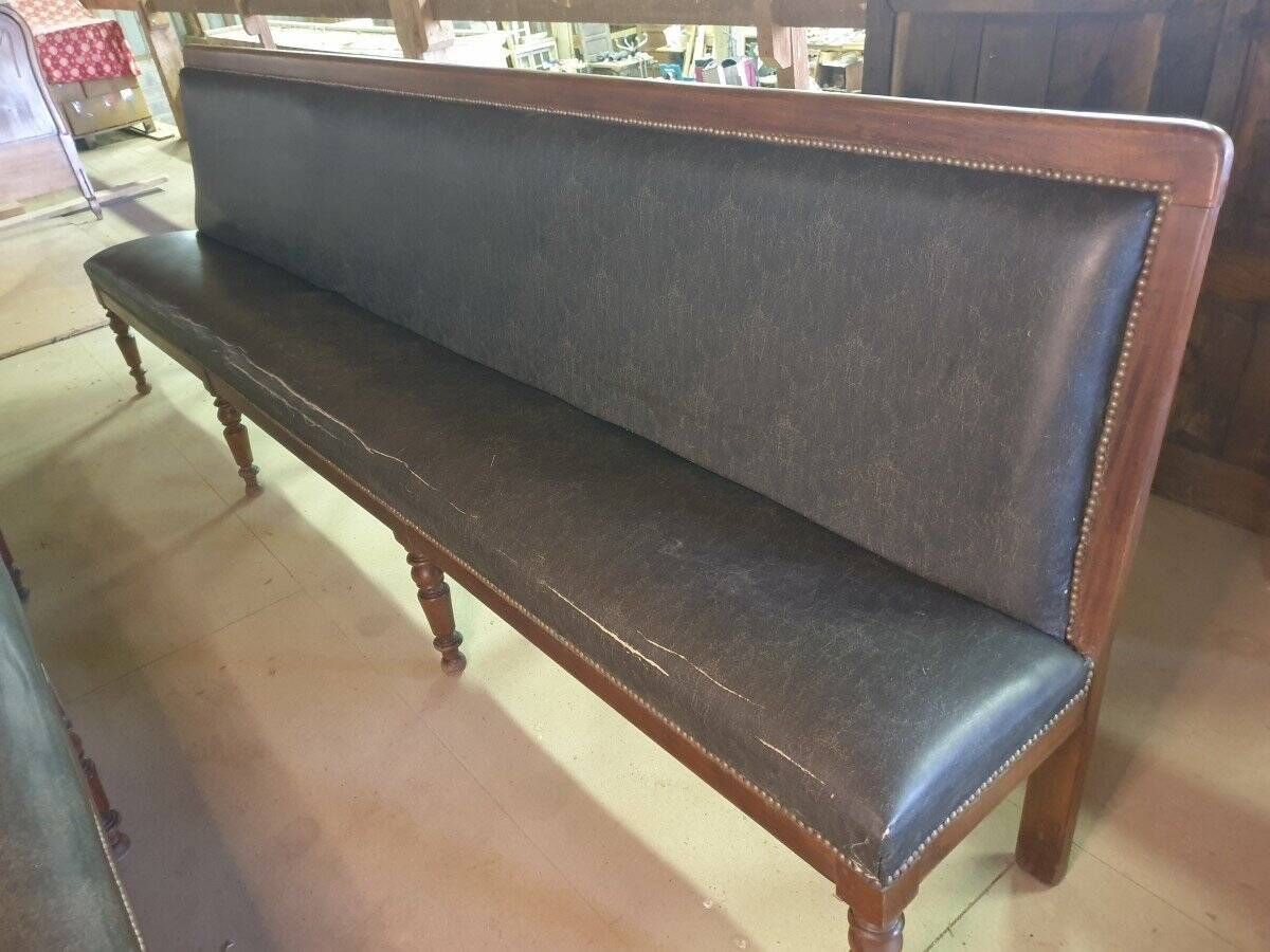 Elegant Pair of Long Café Benches - Early 20th Century