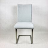 Grey Chairs on aluminium legs fully restored, Set of 4