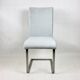 Grey Chairs on aluminium legs fully restored, Set of 4