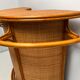 Rattan and bamboo bar and 3 stools from the 60s