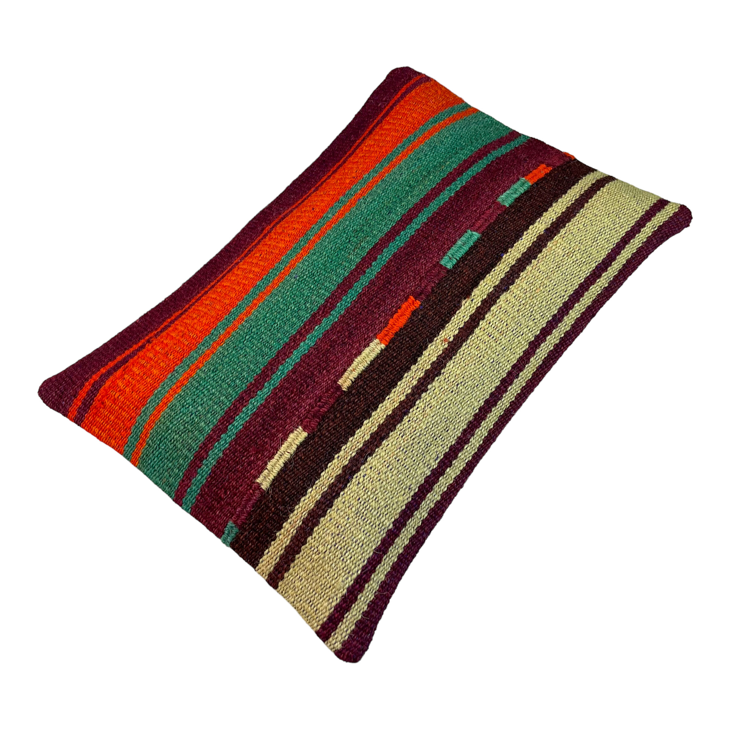 Vintage turkish kilim cushion cover, 30 x 50 cm