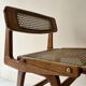 Designer chair in teak wood and cane, SNA Roset1950/60
