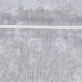 Iconic white console with designer spacer, signed Pierre Vandel Paris