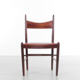 Suite of 4 Scandinavian chairs in Rio rosewood