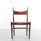 Suite de 4 chaises scandinaves en palissandre de Rio