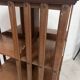 Rotating library in solid walnut, 20th century.