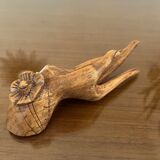 Empty wooden fig hand pocket decoration hand 1970