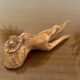 Empty wooden fig hand pocket decoration hand 1970