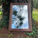 Miroir ancien en bois massif