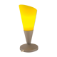 Elegant lamp of the space age in bright yellow glass 90s