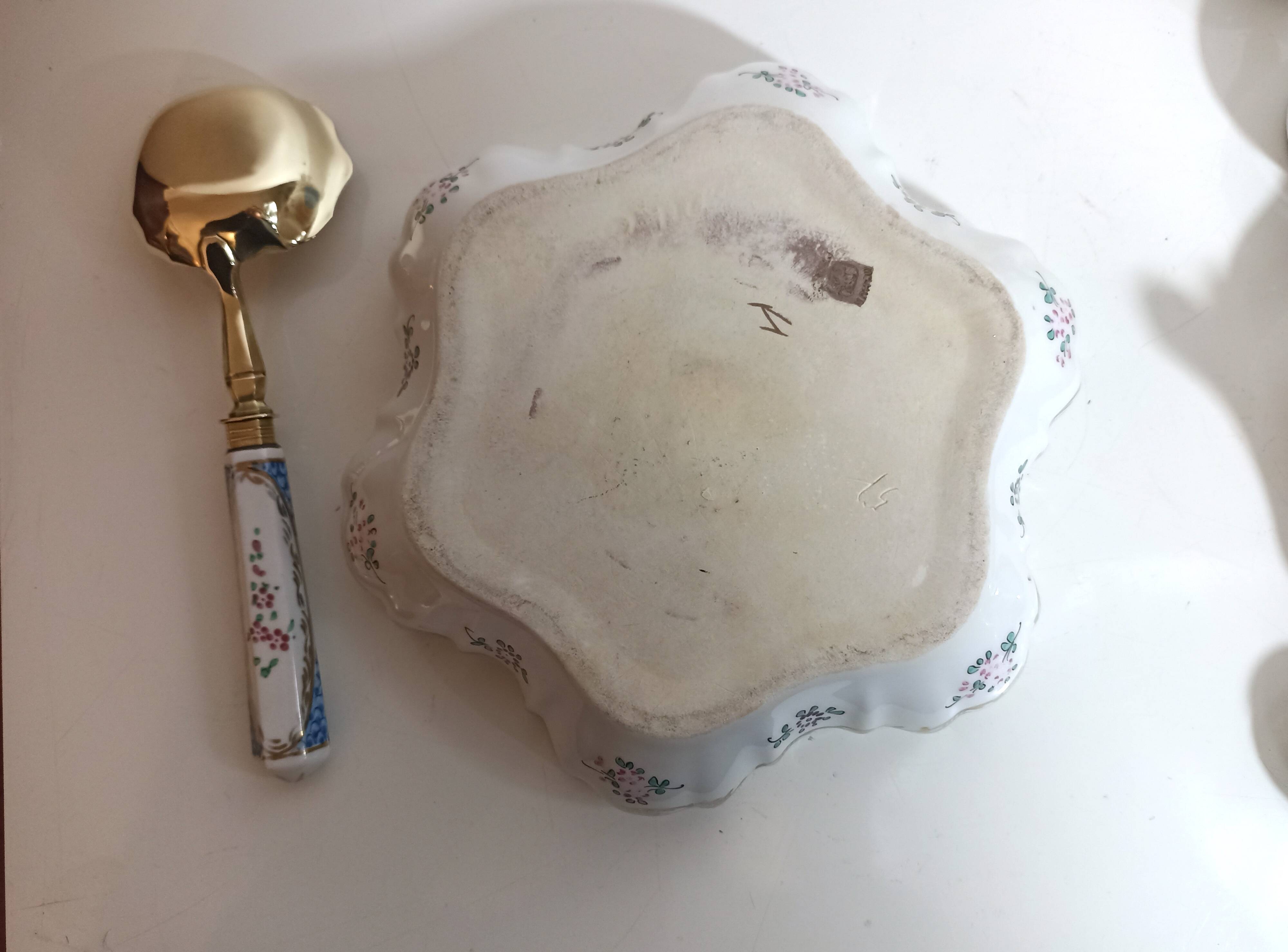 Compote bowl with serving spoon