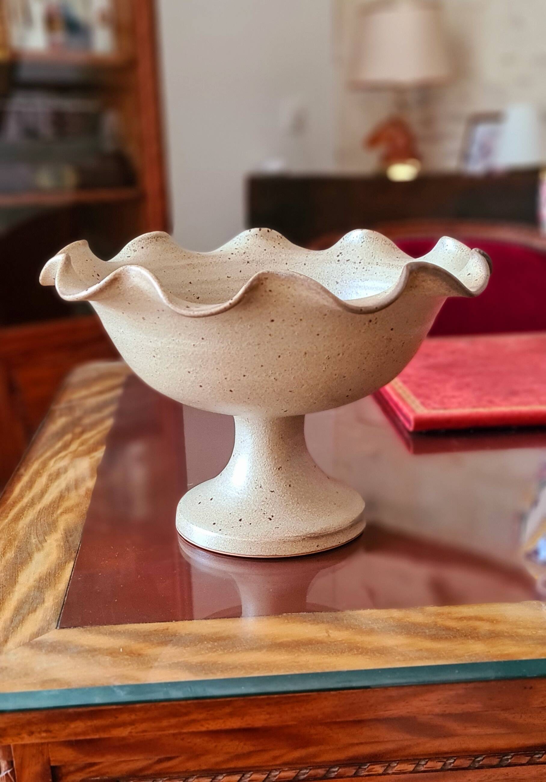 Coupe Vallauris en grès pyrité