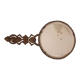 Brass hand mirror, 10 cm