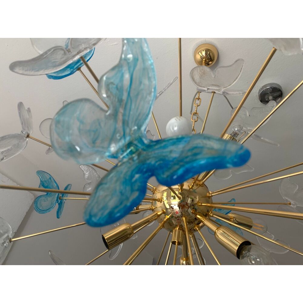 Lustre en verre de Murano