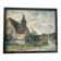 The village church, oil on canvas signed