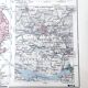 Map of the Netherlands Amsterdam Rotterdam 43x43cm from 1950