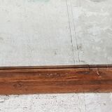 Old large mirror with a teak frame - 130x86cm