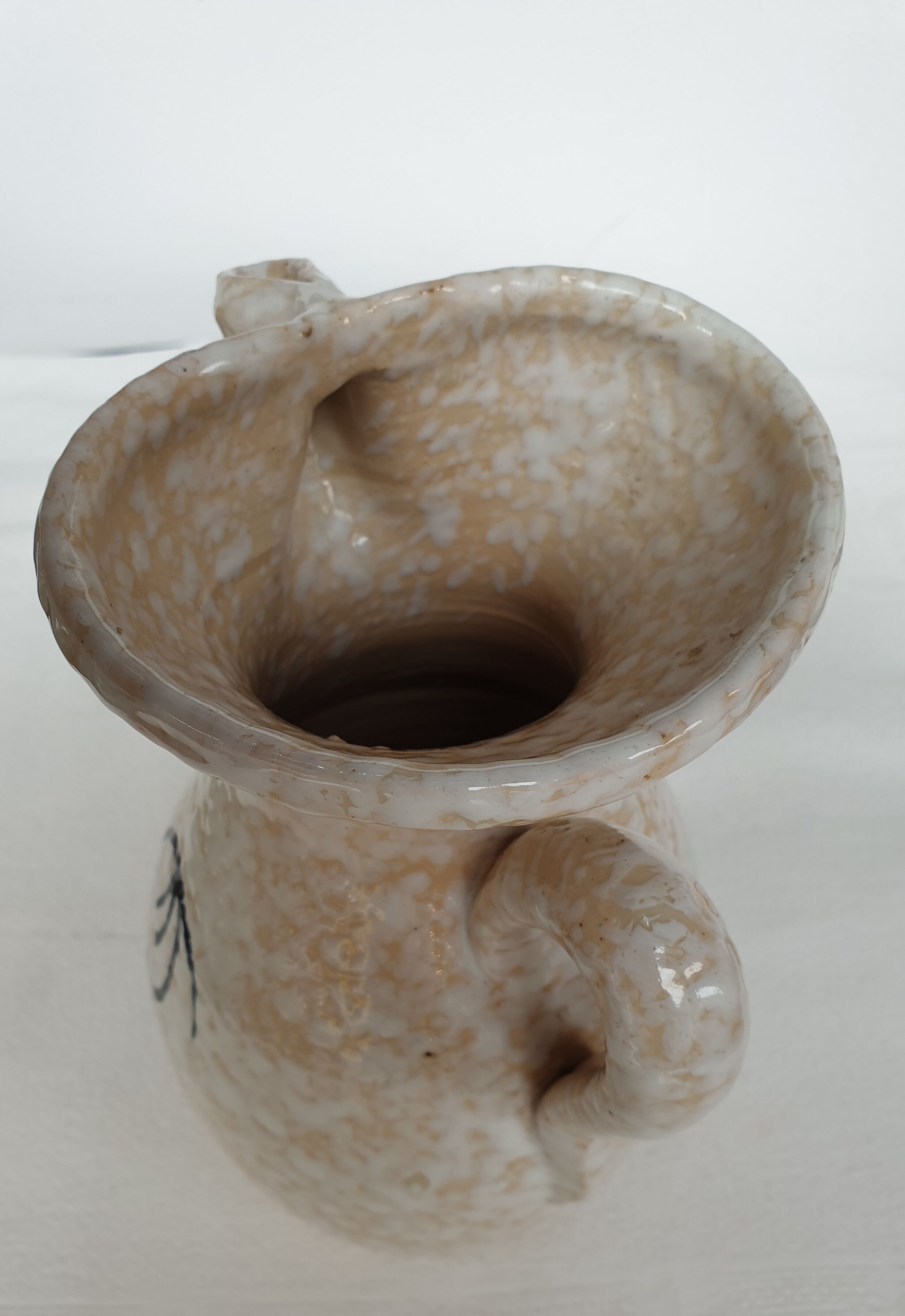 Vallauris Vintage Ane Vase with Flowers