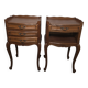Pair of Louis XV style bedside tables in oak