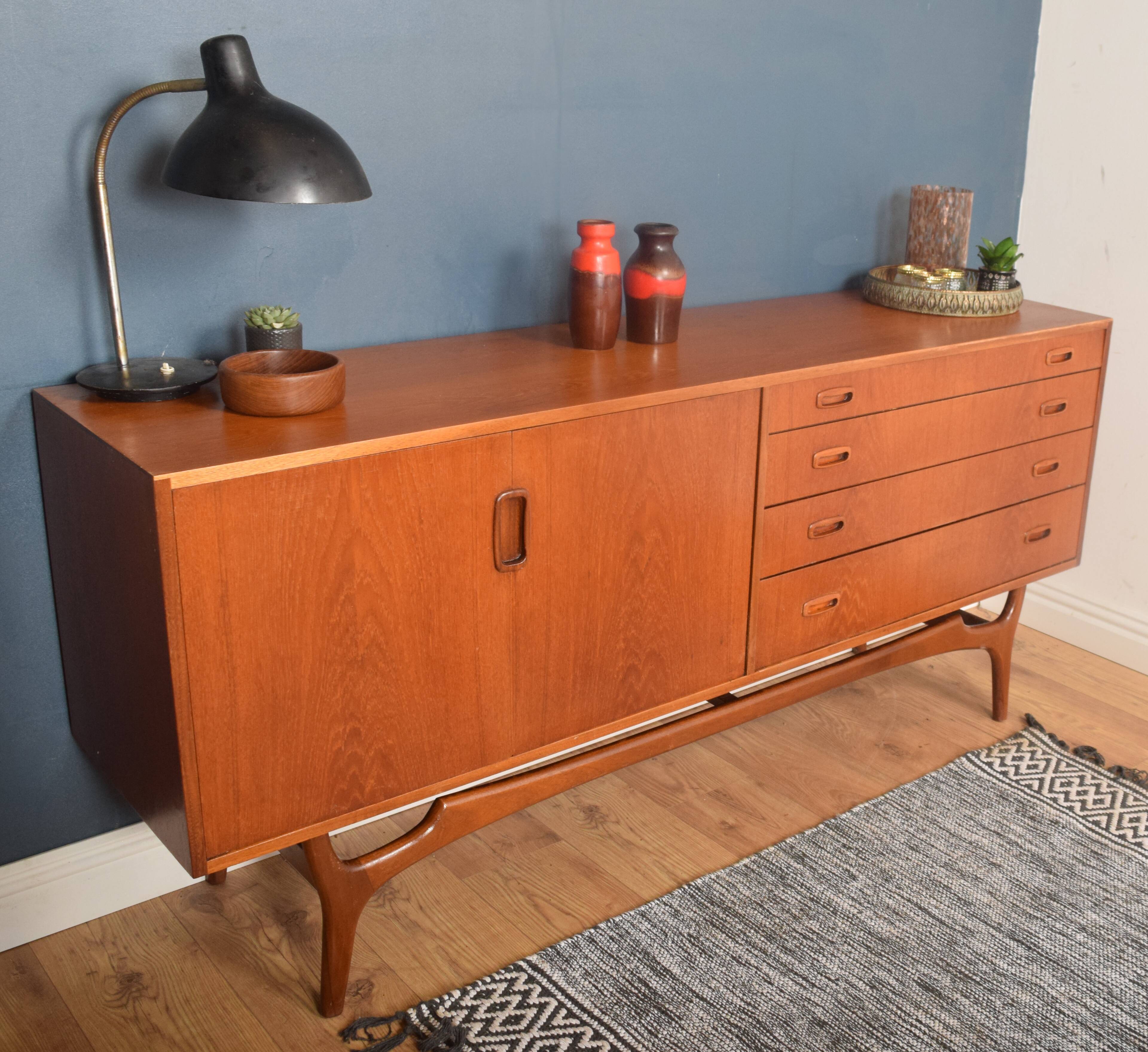 Restored Teak 1960s Greaves & Thomas Retro Sideboard